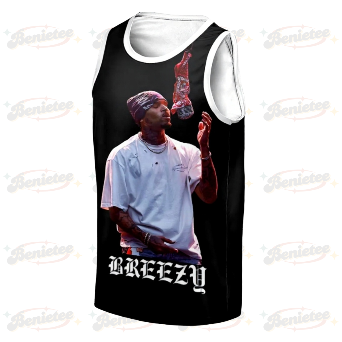 Chris Brown Tour Baseketball Jersey, Breezy Bowl XX 2025 Tank top Jersey, Breezy Bowl XX 2025 Baseketball Jersey - Image 2