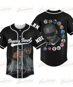Personalized Chris Brown Breezy Bowl XX Baseball Jersey, Chris Brown Tour Jersey, Breezy Bowl XX 2025 Shirt, Chris Brown Merch