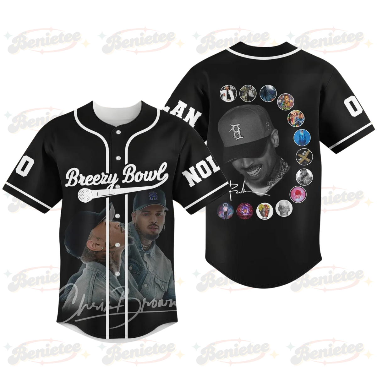 Personalized Chris Brown Breezy Bowl XX Baseball Jersey, Chris Brown Tour Jersey, Breezy Bowl XX 2025 Shirt, Chris Brown Merch