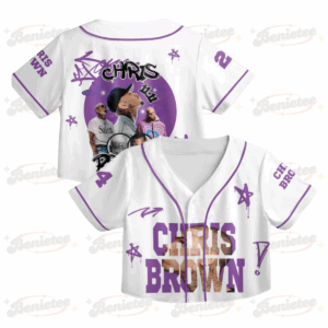 Personalized Chris Brown Breezy Bowl XX Tour 2025 Croptop Baseball Jersey, Breezy Bowl Croptop Baseball Jersey