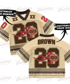 Alternative view of Custom Chris Brown Croptop Mesh Football, Breezy Bowl Tour 2025 Croptop Mesh Football
