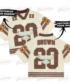 Alternative view of Custom Chris Brown Croptop Mesh Football, Breezy Bowl Tour 2025 Croptop Mesh Football