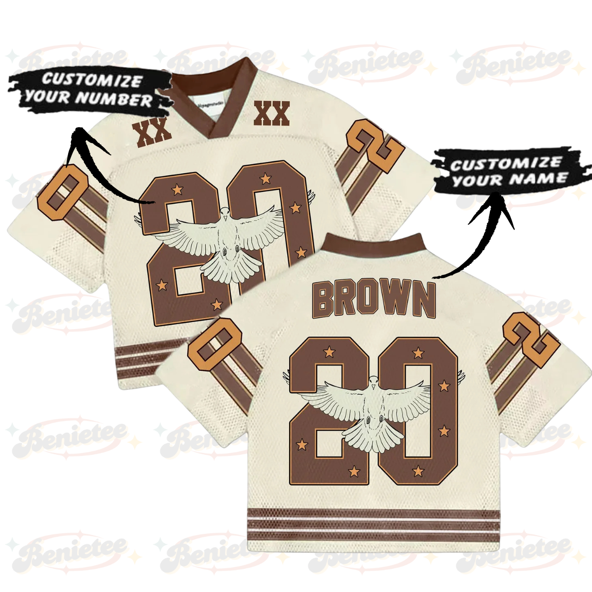 Custom Chris Brown Croptop Mesh Football, Breezy Bowl Tour 2025 Croptop Mesh Football - Image 2