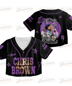 Personalized Chris Brown Breezy Bowl XX Tour 2025 Croptop Baseball Jersey, Breezy Bowl Croptop Baseball Jersey