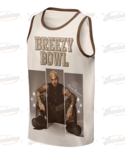 Alternative view of Chris Brown Breezy Bowl XX Music Tour 2025 Baseketball Jersey