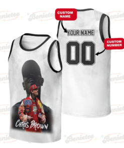 Personalized Chris Brown Breezy Bowl XX Music Tour 2025 Baseketball Jersey