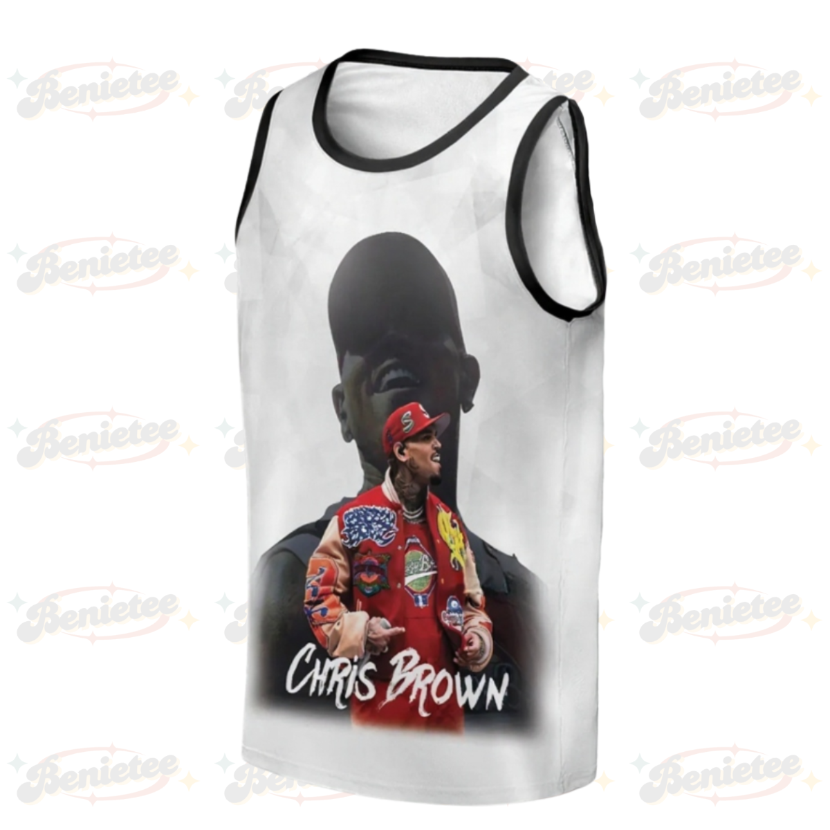 Personalized Chris Brown Breezy Bowl XX Music Tour 2025 Baseketball Jersey - Image 2