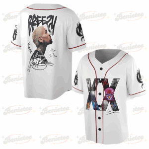 Chris Brown Breezy Bowl XX Tour 2025 Jersey, Chris Brown Merch Music Tour 2025 Baseball Jersey