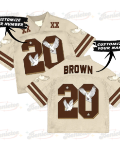 Alternative view of Custom Chris Brown Croptop Mesh Football, Breezy Bowl Tour 2025 Croptop Mesh Football