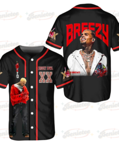 Chris Brown Breezy Bowl XX Tour 2025 Jersey, Chris Brown Merch Music Tour 2025 Baseball Jersey