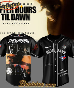 Toronto Blue Jays x The Weeknd After Hours Till Dawn Tour Baseball Jersey 2025 v3, Custom The Weeknd For Fans, After Hours Till Dawn Tour Gift For Fan
