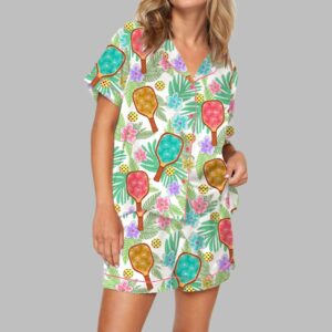 Tropical Pickleball Pajama Set