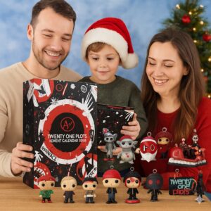 Twenty One Pilots Advent Calendar, Christmas Countdown Advent Calendar Gift Box With 24 Acrylic Ornaments