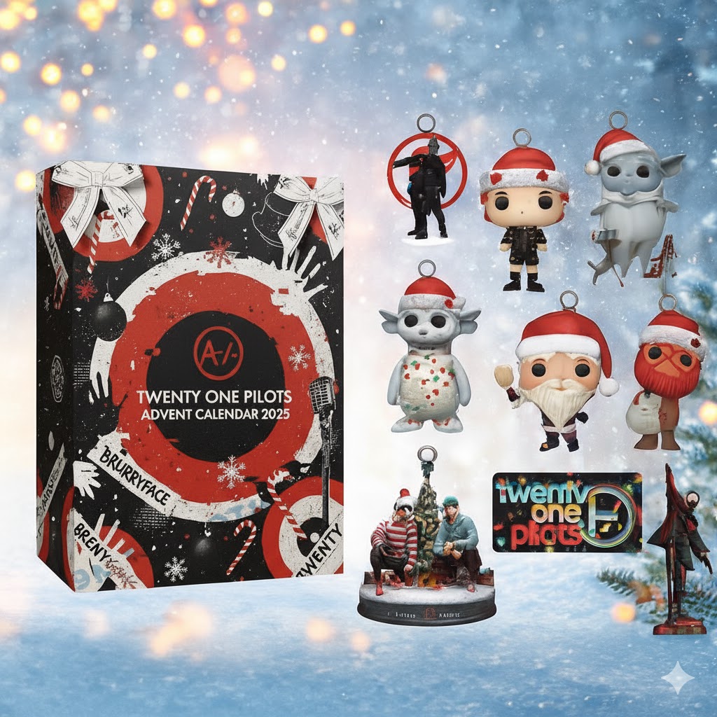 Twenty One Pilots Advent Calendar, Christmas Countdown Advent Calendar Gift Box With 24 Acrylic Ornaments - Image 5