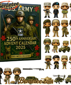 Alternative view of US Military Advent Calendar, Christmas Countdown Advent Calendar Gift Box with 24 Acrylic Ornaments