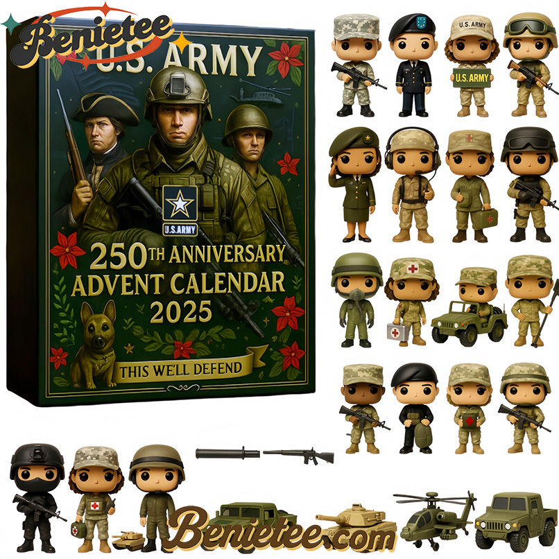 US Military Advent Calendar, Christmas Countdown Advent Calendar Gift Box with 24 Acrylic Ornaments - Image 2
