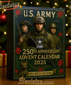 US Military Advent Calendar, Christmas Countdown Advent Calendar Gift Box with 24 Acrylic Ornaments
