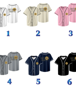 Alternative view of Benson Boone Sunflower Merch Baseball T-shirts Fireworks and Rollerblades Tour Jersey Unisex Fashion Casual Jacket