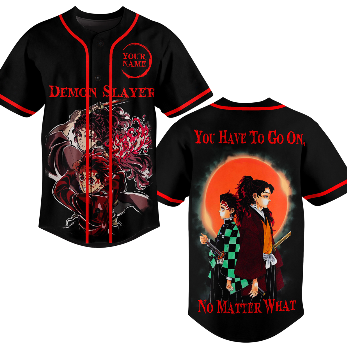 Comfimerch Demon Slayer Baseball Jersey For Fans