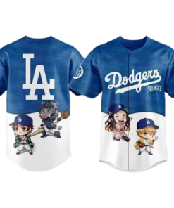 Dodgers Demon Slayer Baseball Jersey Size S-5XL