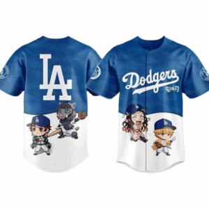Dodgers Demon Slayer Baseball Jersey Size S-5XL