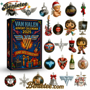 Van Halen Premium Advent Calendar 2025 CHRISTMAS GIFT, CHRISTMAS IDEA, Christmas Countdown Advent Calendar Gift Box with 24 Acrylic Ornaments