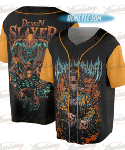 Demon Slayer Anime Vintage Baseball Jersey