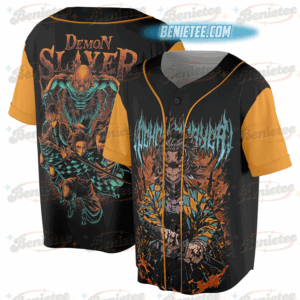 Demon Slayer Anime Vintage Baseball Jersey