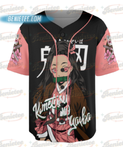 Alternative view of Nezuko Kamado Jersey, Nezuko Kamado Jersey, Nezuko Kamado T-Shirt, Anime Graphic
