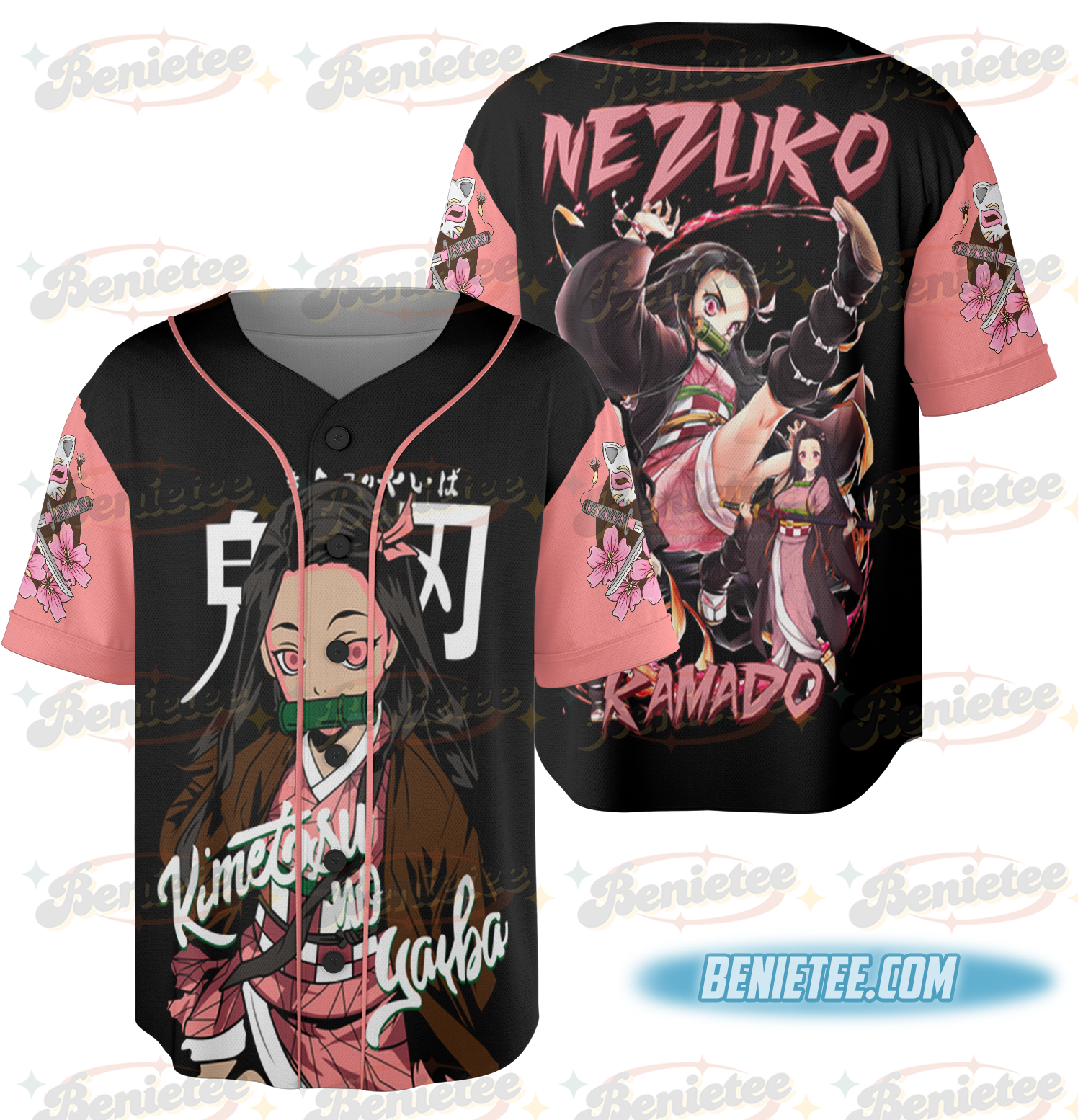 Nezuko Kamado Jersey, Nezuko Kamado Jersey, Nezuko Kamado T-Shirt, Anime Graphic - Image 3
