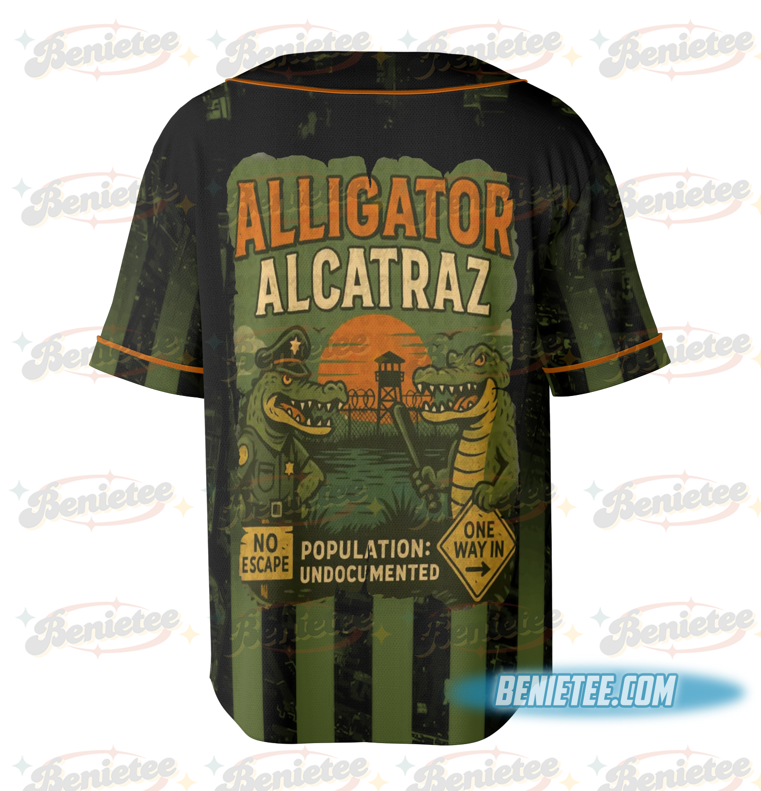 Funny Animal Jersey, Alligator Alcatraz Jersey - Image 4