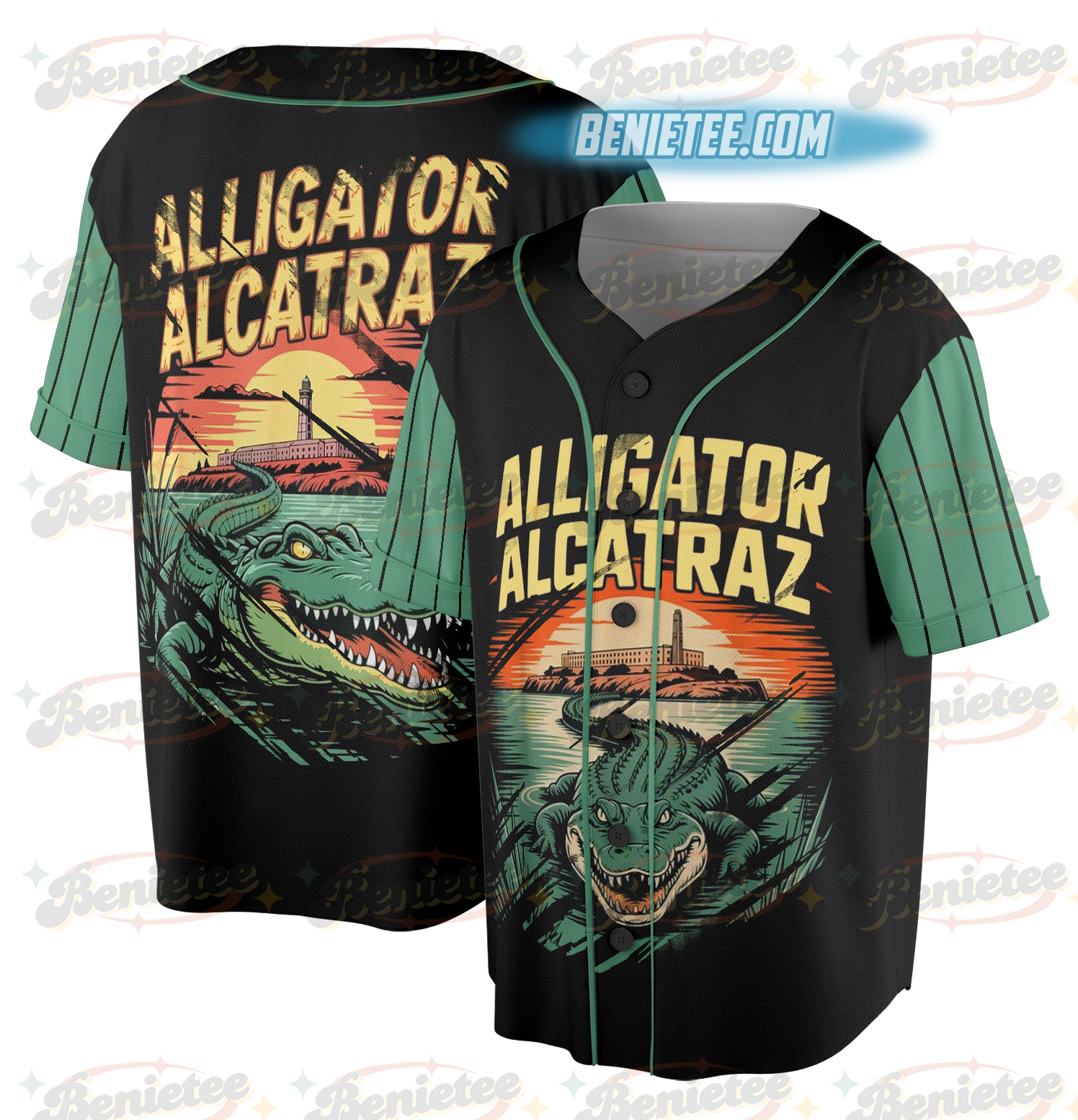 Alligator Baseball Jersey, Alcatraz Gator Enforcement