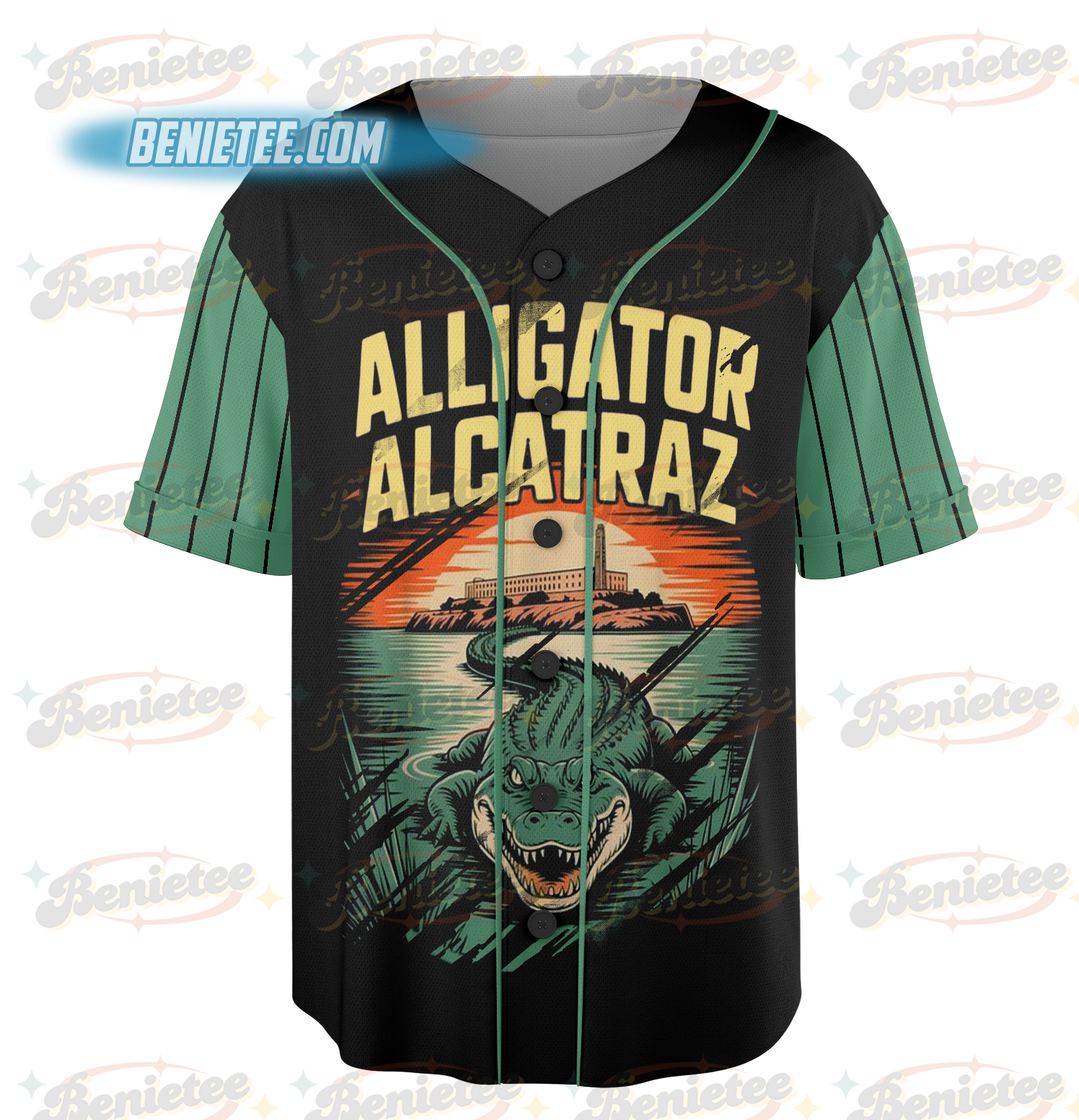 Alligator Baseball Jersey, Alcatraz Gator Enforcement - Image 2