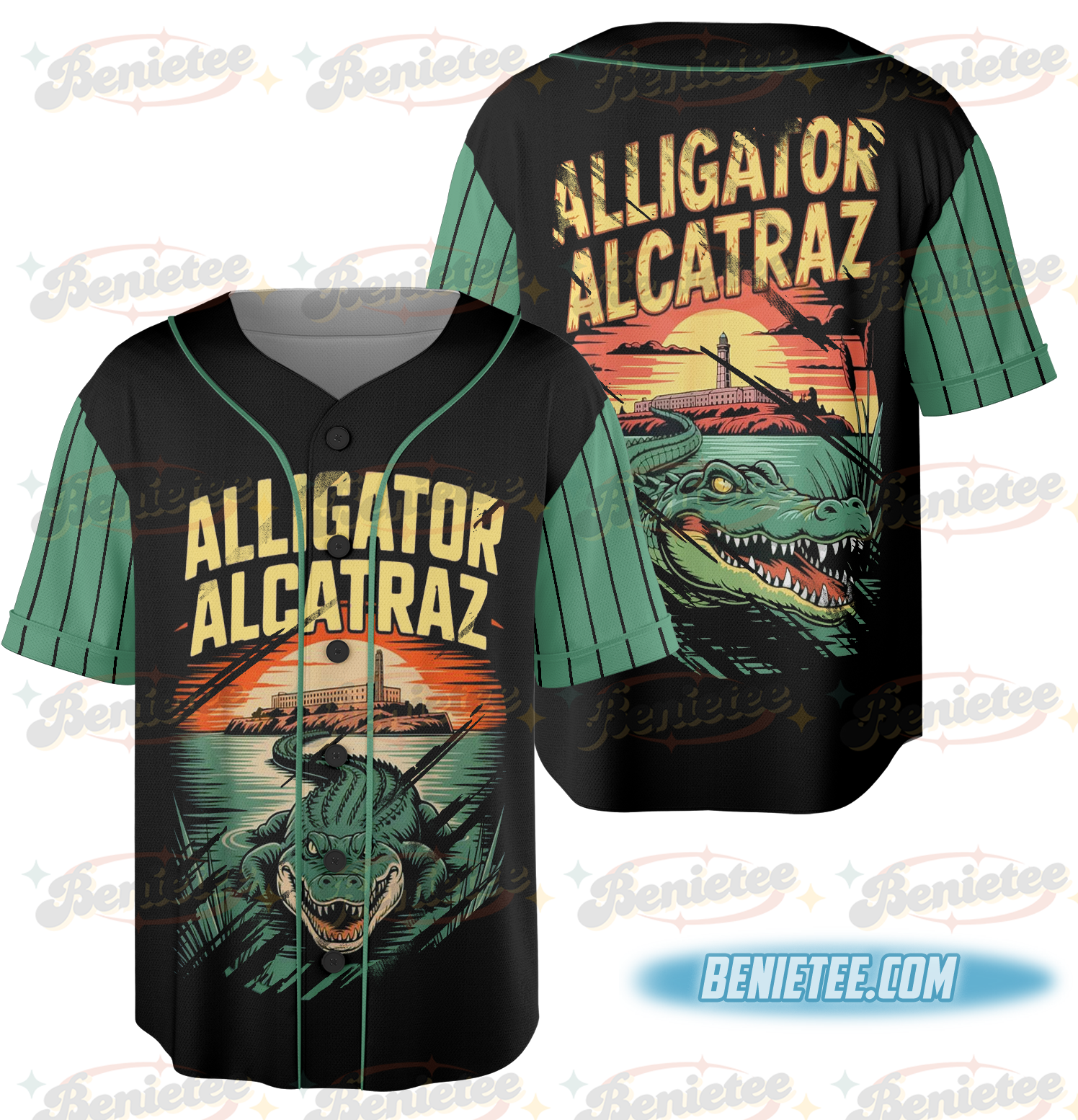 Alligator Baseball Jersey, Alcatraz Gator Enforcement - Image 3