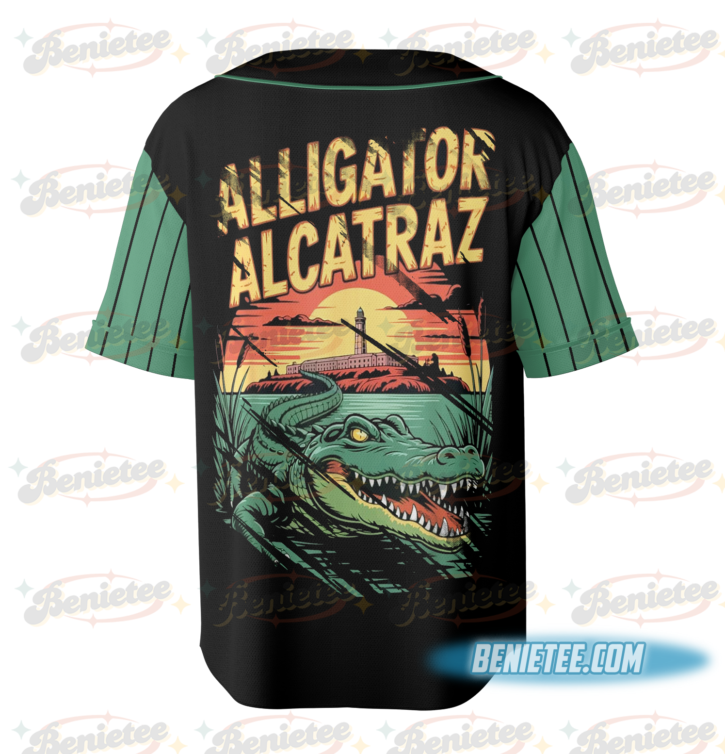Alligator Baseball Jersey, Alcatraz Gator Enforcement - Image 4