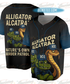 N.I.C.E Prison Squad Jersey, Alligator BAseball Jersey , Alcatraz Gator Enforcement