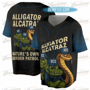 N.I.C.E Prison Squad Jersey, Alligator BAseball Jersey , Alcatraz Gator Enforcement
