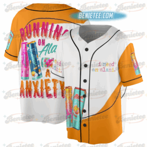 Alani Nu Baseball Jersey, Running On Alani Cute Funny Humor Energy Drink Alani Nu Alani Jersey