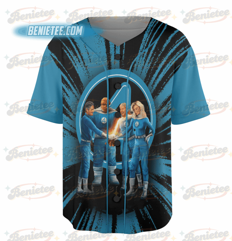 Alternative view of The Fantastic Four First Steps Baseball Jersey