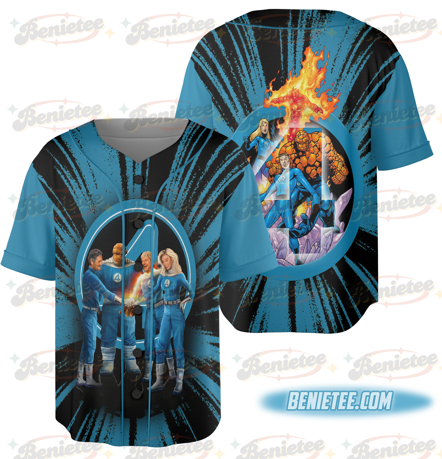 The Fantastic Four First Steps Baseball Jersey - Image 3