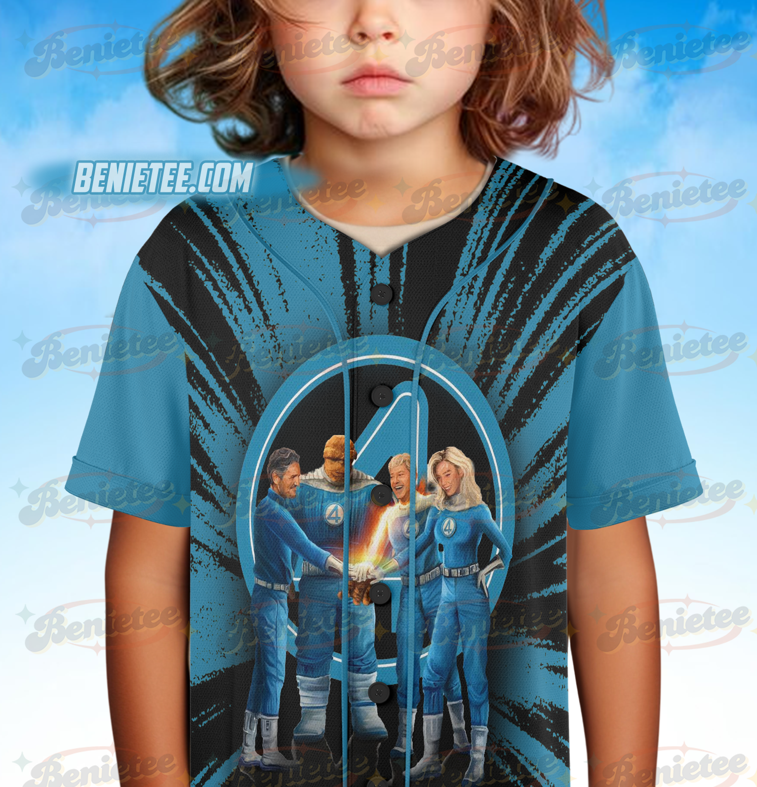 The Fantastic Four First Steps Baseball Jersey - Image 5