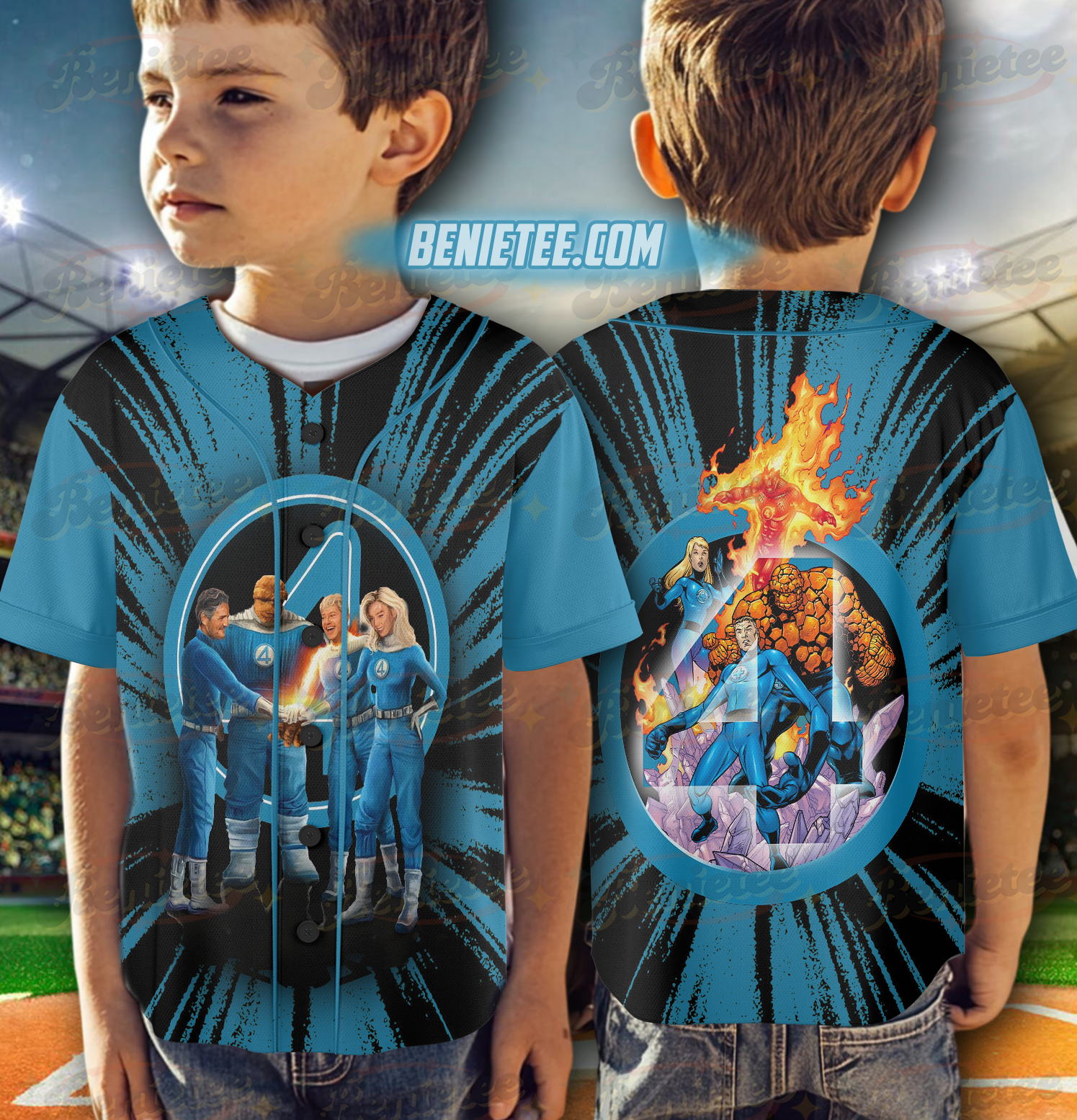 The Fantastic Four First Steps Baseball Jersey - Image 6
