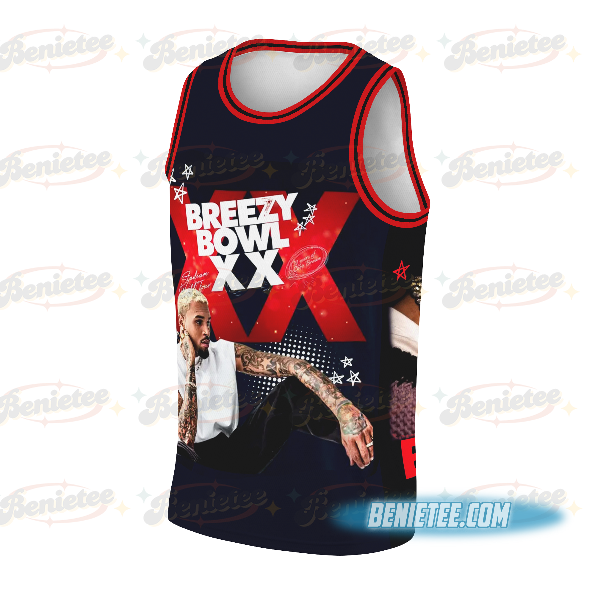 Chris Brown Tour Basketball Jersey - Image 3