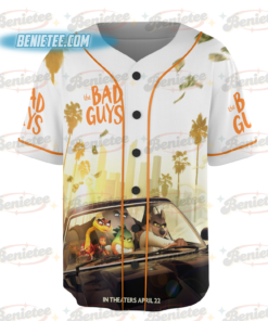 Alternative view of DreamWorks The Bad Guys 2 The Original Bad Guys Baseball Jersey