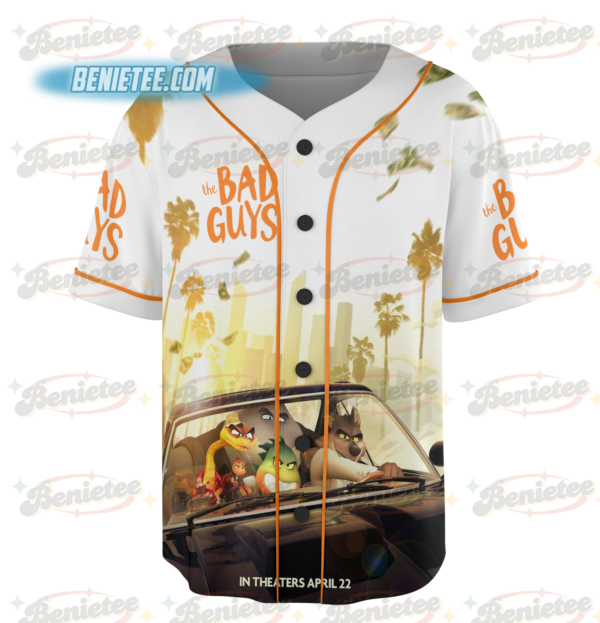 Alternative view of DreamWorks The Bad Guys 2 The Original Bad Guys Baseball Jersey