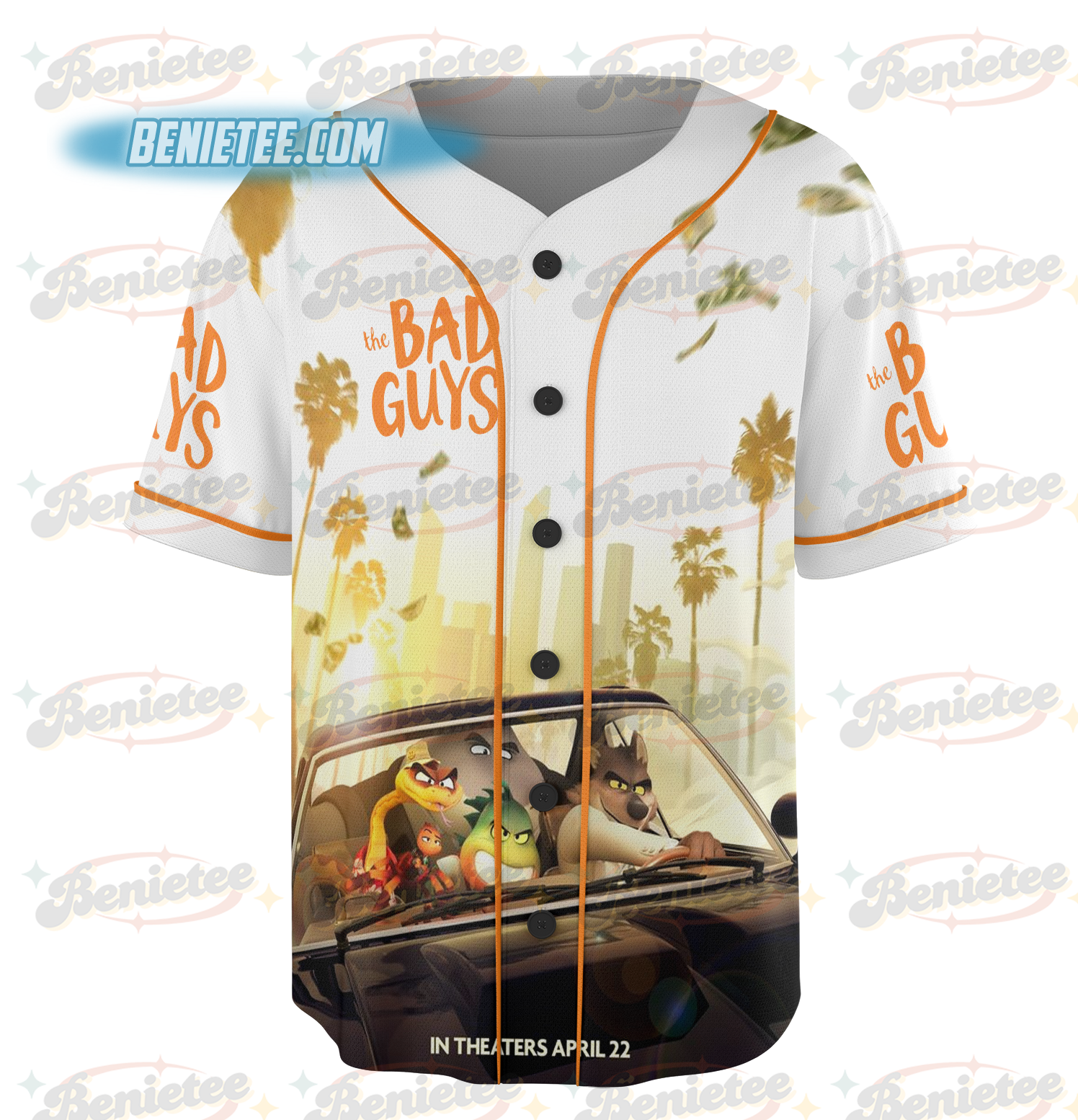 DreamWorks The Bad Guys 2 The Original Bad Guys Baseball Jersey - Image 2
