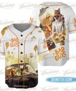 DreamWorks The Bad Guys 2 The Original Bad Guys Baseball Jersey