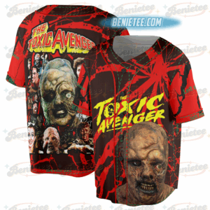 PubliciTeeZ Big and Tall Toxic Avenger Classic Horror Movie Baseball Jersey