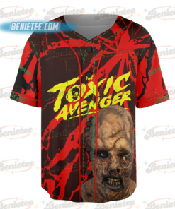 Alternative view of PubliciTeeZ Big and Tall Toxic Avenger Classic Horror Movie Baseball Jersey