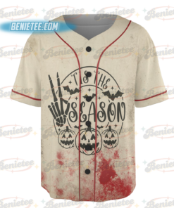 Alternative view of Vintage Halloween Baseball Jersey, Tis' the Season, Retro Halloween Aesthetic